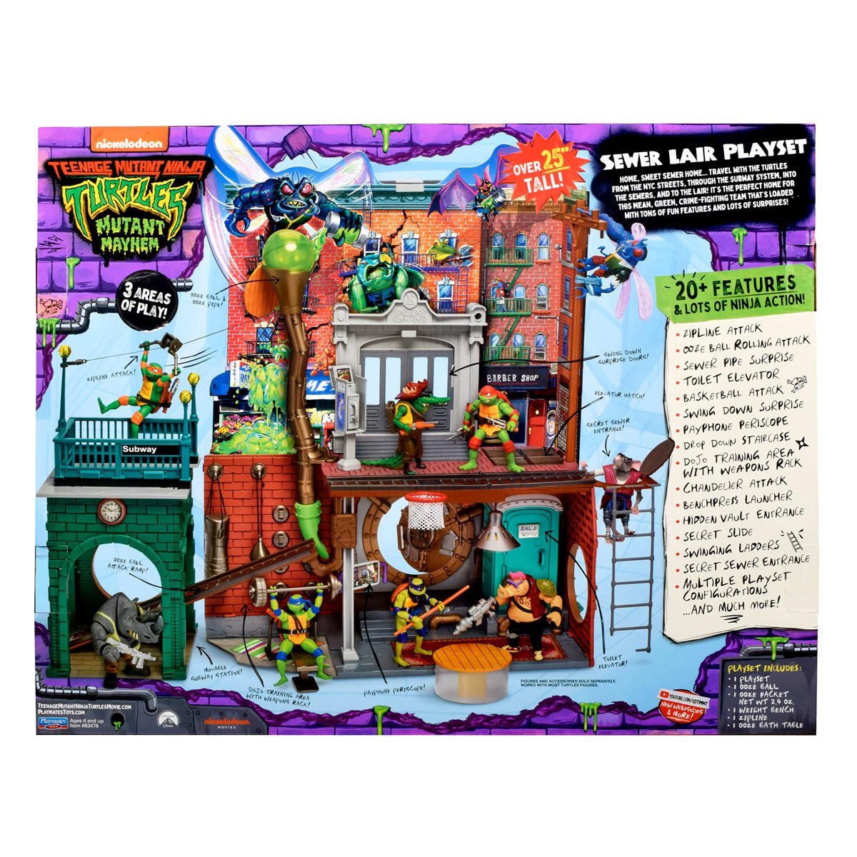 Esgoto das Tartarugas Ninja - Teenage Mutant Ninja Turtles Playmates Playsets - Blog Farofeiros