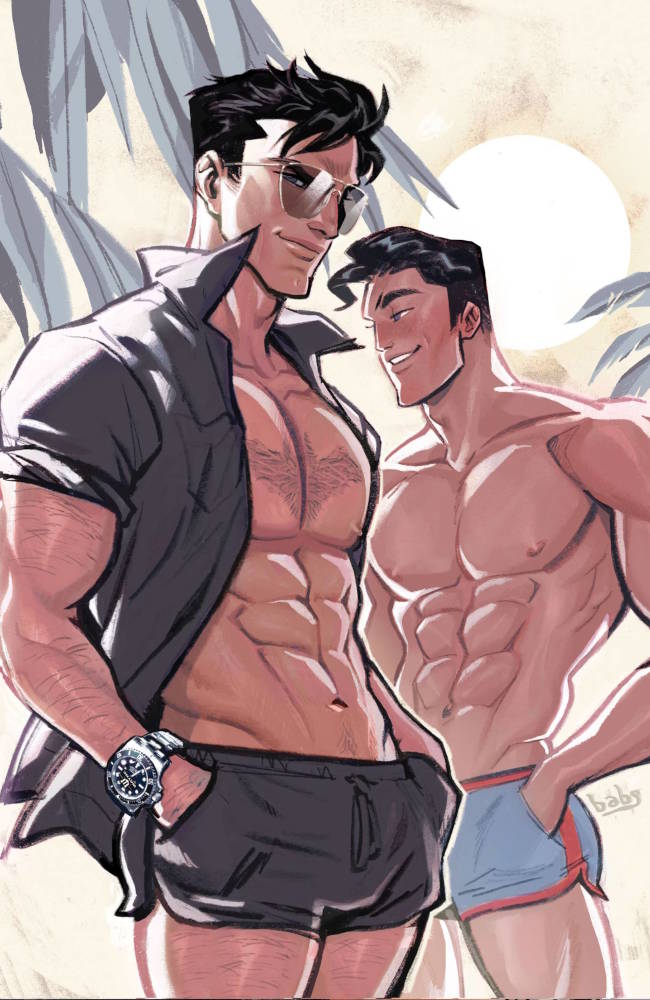 Especial G'Nort de Trajes de Banho - G'Nort's Illustrated Swimsuit Edition - Bruce Wayne e Clark Kent