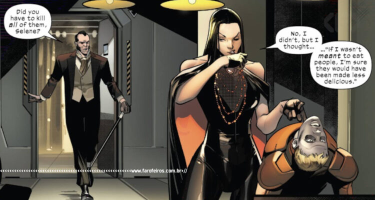 Sebastian Shaw e Selene - Orchis - Immortal X-Men #015 - BLOG FAROFEIROS