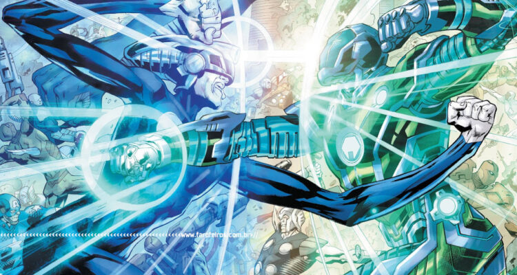 O final de Invasão Suprema - Marvel Comics - Criador e Kang de ferro lutam em Ultimate Invasion #4 - BLOG FAROFEIROS