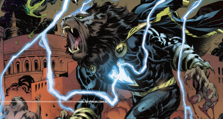 Adão Negro leão em Beast World - Titãs - DC Comics - BLOG FAROFEIROS