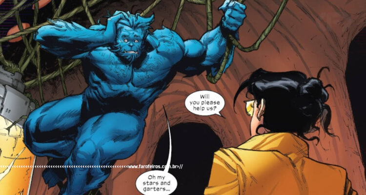 Fera do passado contra o Fera do presente - X-Force #48 - Marvel Comics - 2 - BLOG FAROFEIROS