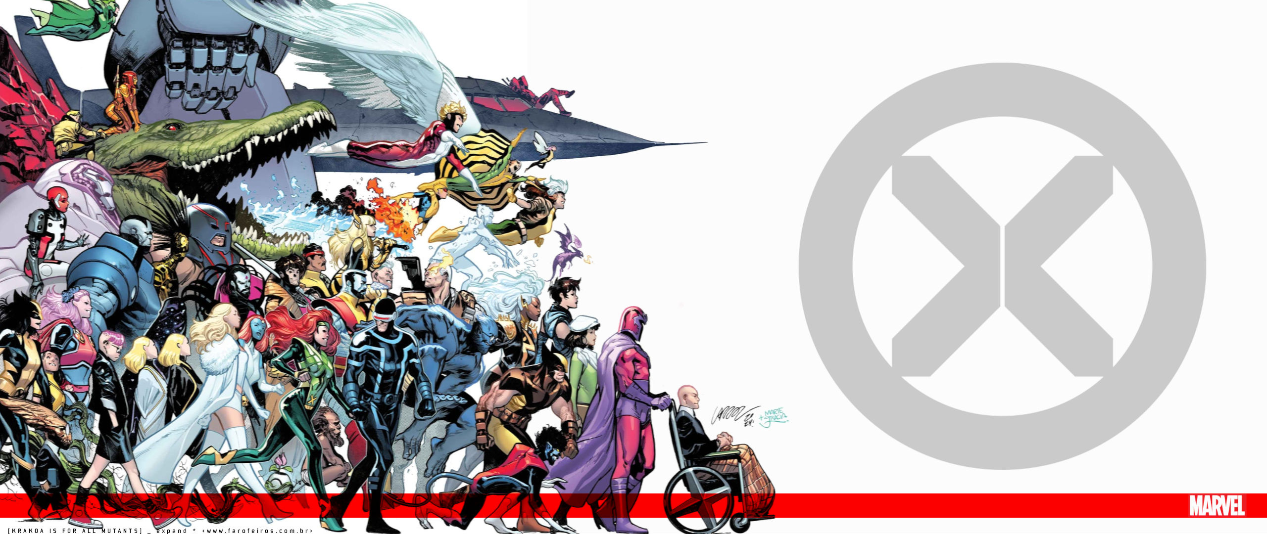 Papel de Parede X-Men #35 - Uncanny X-Men #700 - Marvel Comics - Pepe Larraz - Marte Garcia - BLOG FAROFEIROS