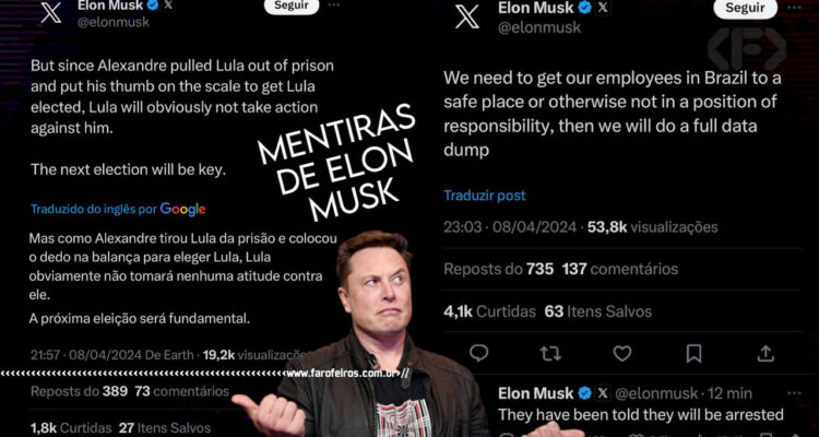 Mentiras de Elon Musk - BLOG FAROFEIROS