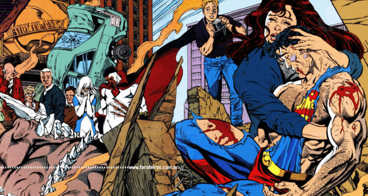 Os 10 maiores clássicos da DC Comics - A Morte do Superman - BLOG FAROFEIROS